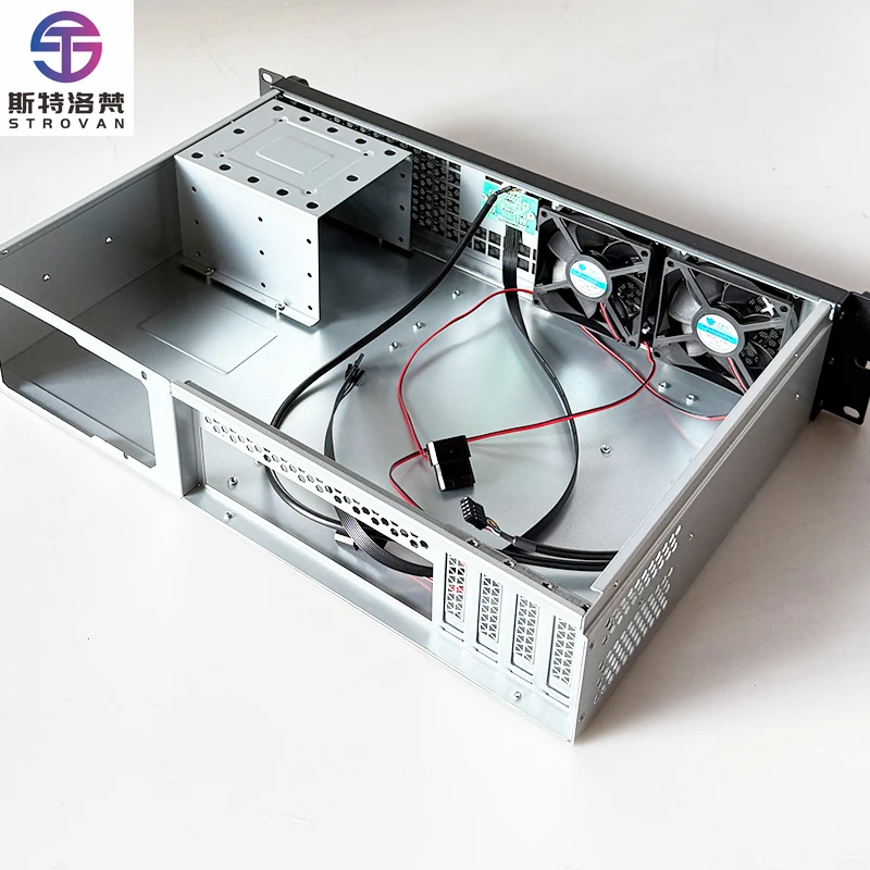 2U-300 Industrial Control Server Chassis 30cm Deep Short Box Monitoring Video Recorder MATX Board ATX Chassis