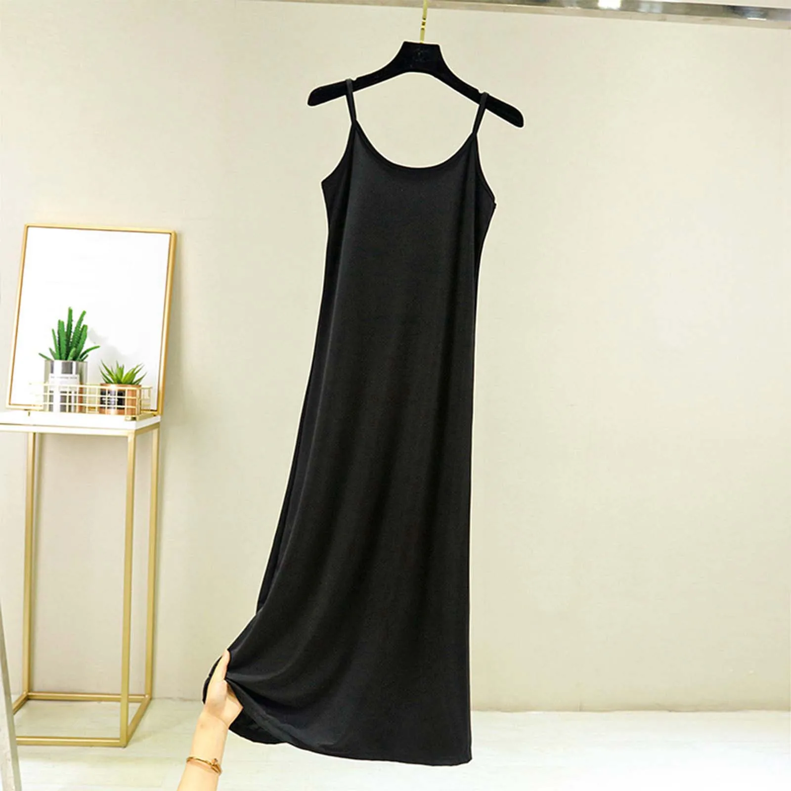 

over Sized Sleep Shirt Women's Solid Color With A Base Petticoat For Slimming Loose Nightdress (long) Women Nightgowns