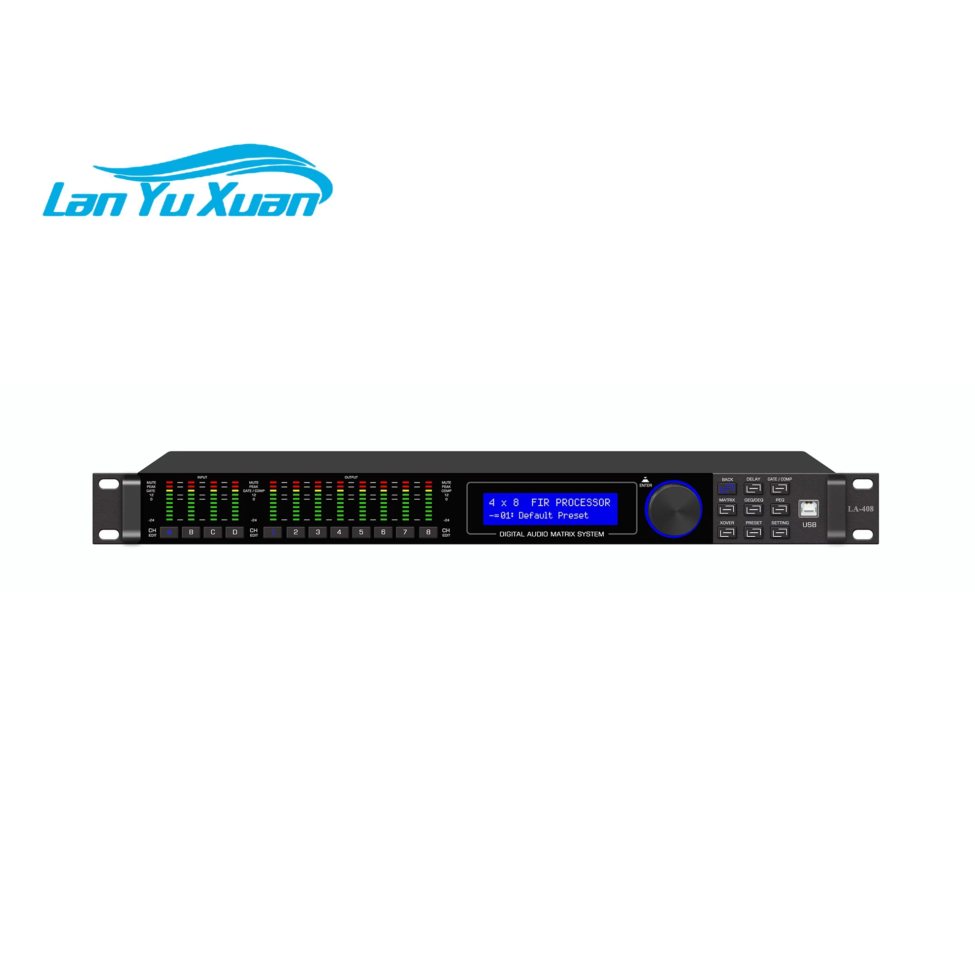 

Professional LA-204/LA-306/LA-408 Audio Processor Stage Performance Effector DSP Digital Audio Processor