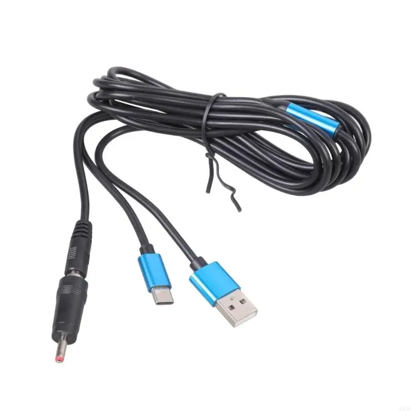 Adjustable Length Charging Cord USB Type C And 5.5mm With 3 Adapters Tip 83CF