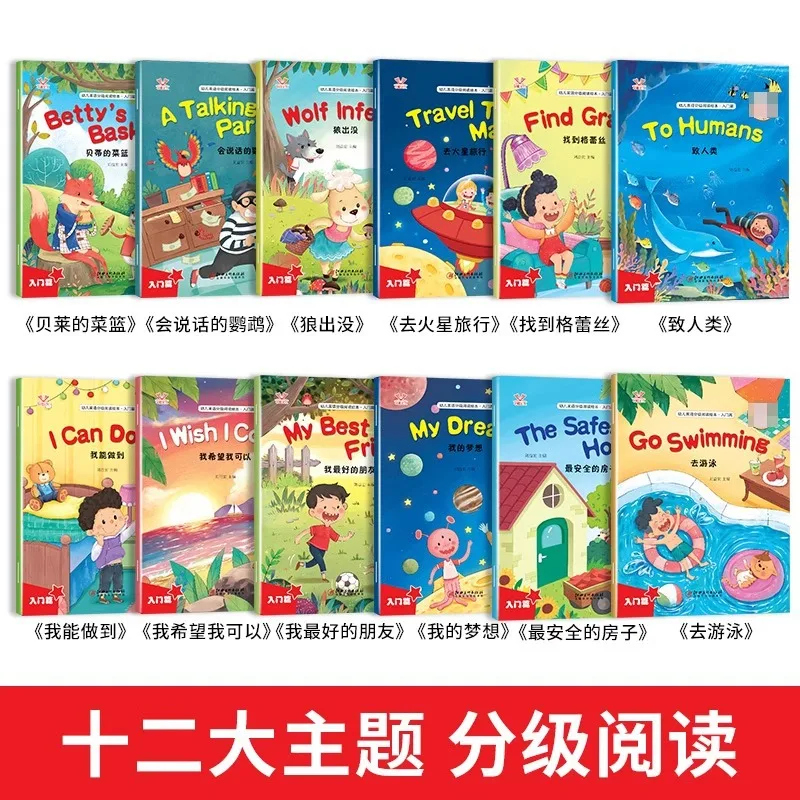 Introduction To Graded English Reading for Preschoolers+Fundamentals+Improving Enlightenment Picture Books