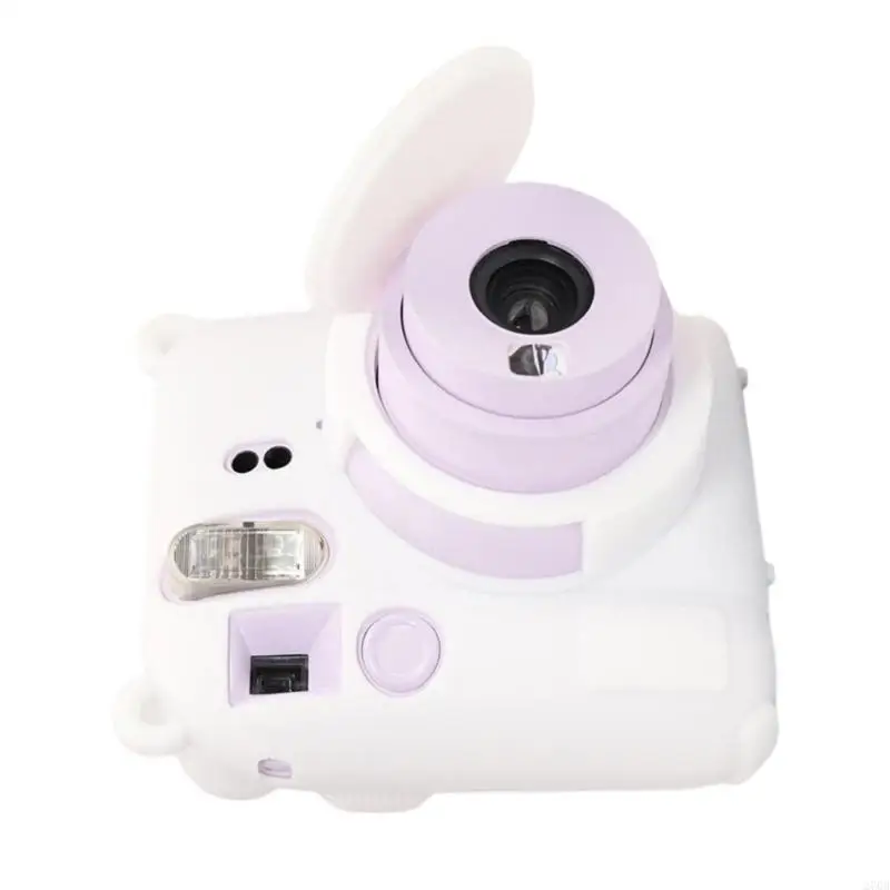 270b 카메라 케이스 여행 가방 소프트 실리콘 소프트 백 렌즈 캡이있는 미니 12 필름 카메라 가방