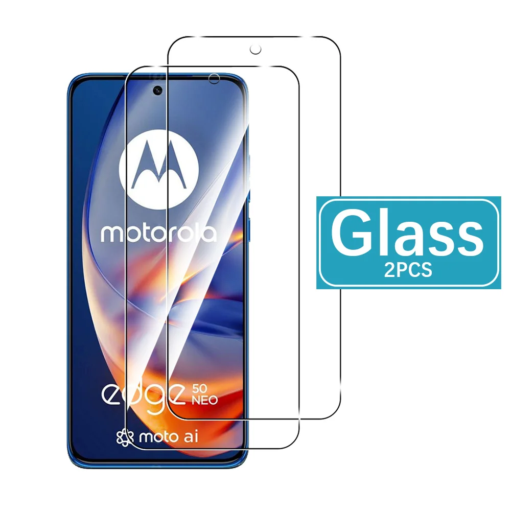 2Pcs Screen Protector For Motorola Edge 50 Neo Tempered Glass Case Moto Edge50 Neo Edge 50Neo Edge50Neo 5G Screen Film Cover