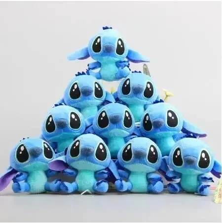 

10CM Kawaii Stitch Plush Keychain Lilo & Stitch Cartoon Pendant Bag Charm Children Gift