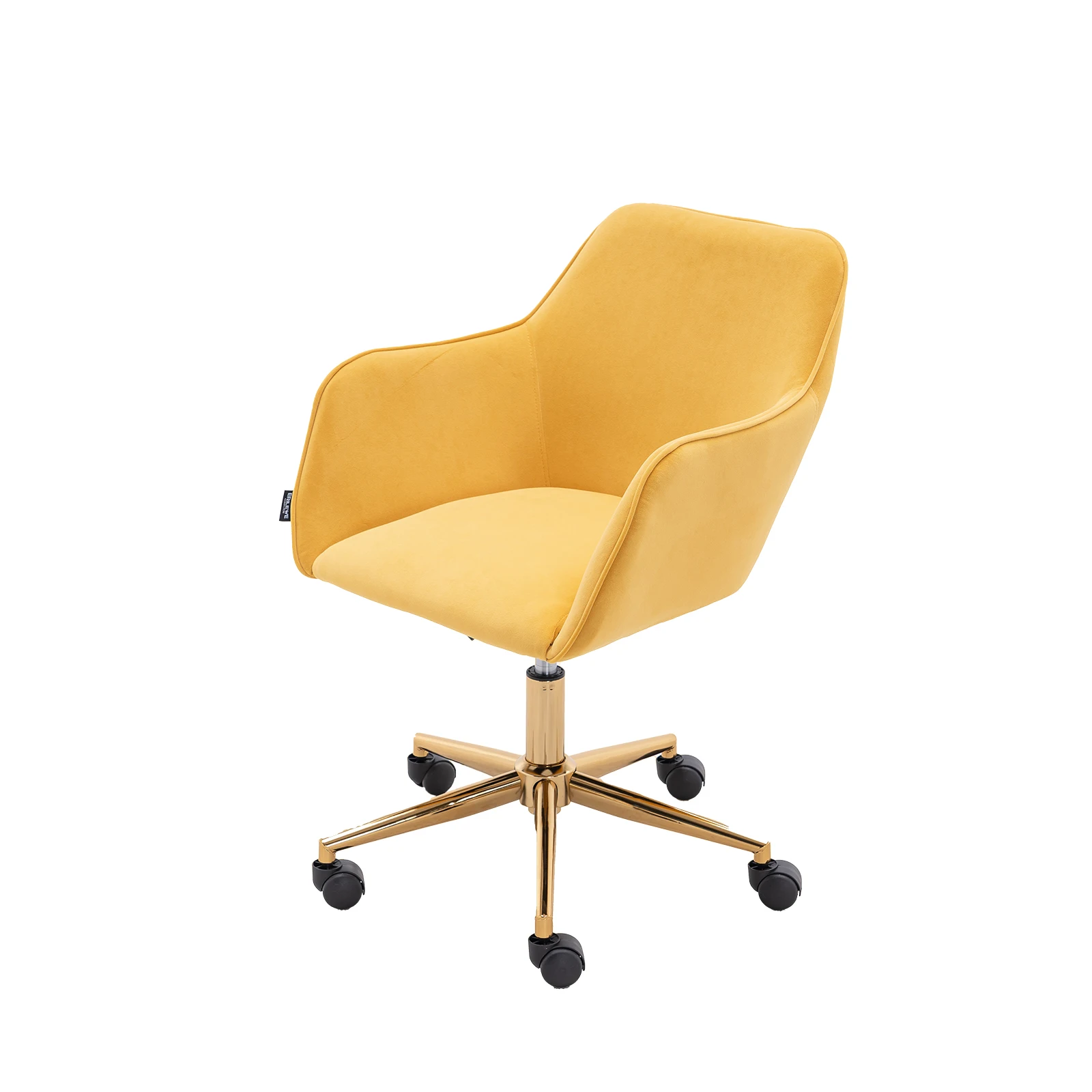Office Chair Gaming Ergonomic Chair with Adjustable Height & 360° Swivel Computer Desk Chair Work Working Comfortable Yellow