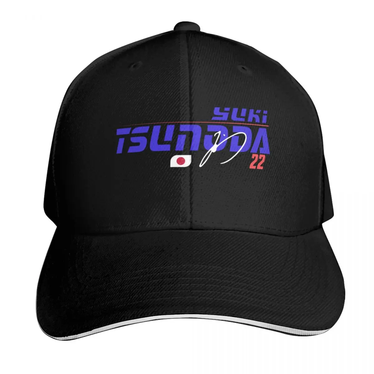 

22 Yuki Tsunoda name and sign Baseball Cap Rave Anime Luxury Brand Mens Tennis Women's