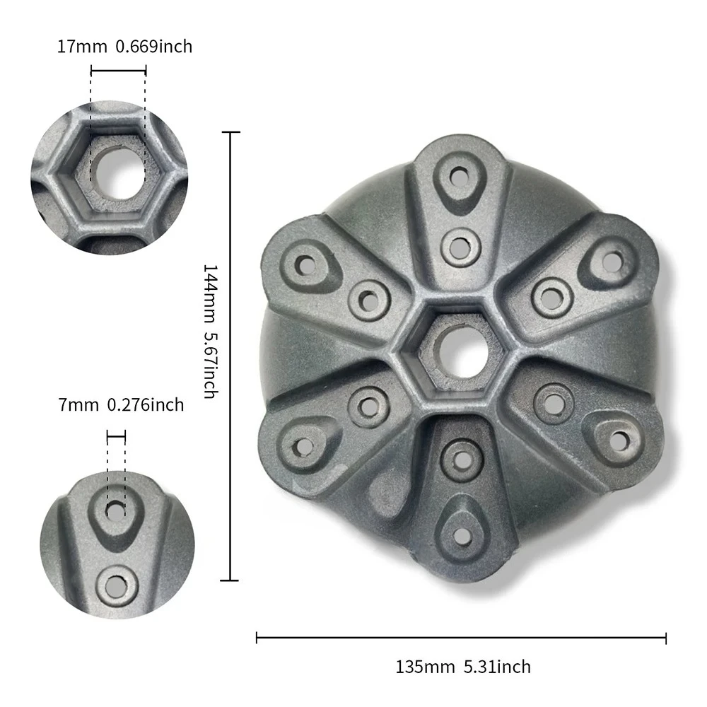 Copertura del mozzo della turbina eolica con 3/5/6 pale fai da te, parti della turbina eolica