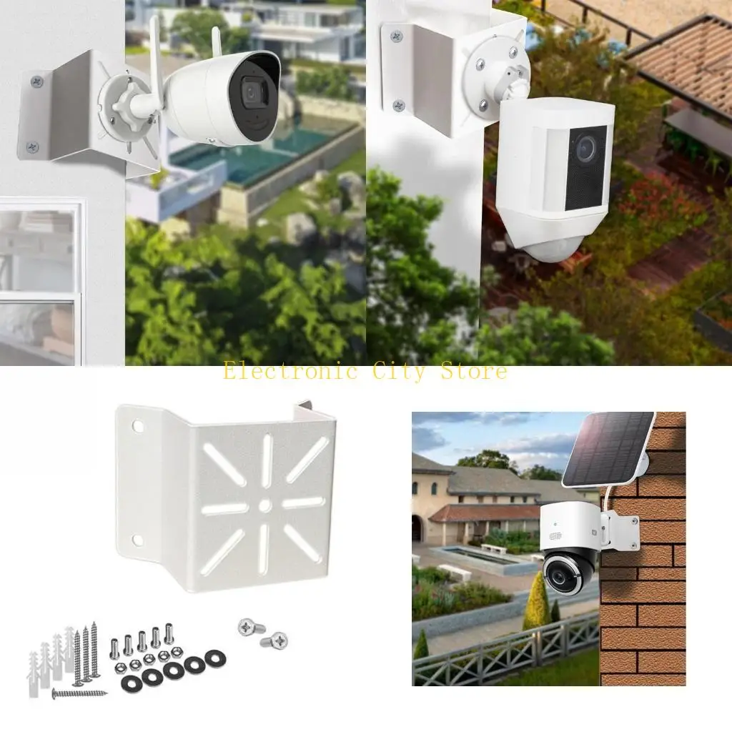

Security Camera Mounting Accessories CCTV Camera Bracket with Mounting Screws Outdoor External Wall Mount Bracket HU8D