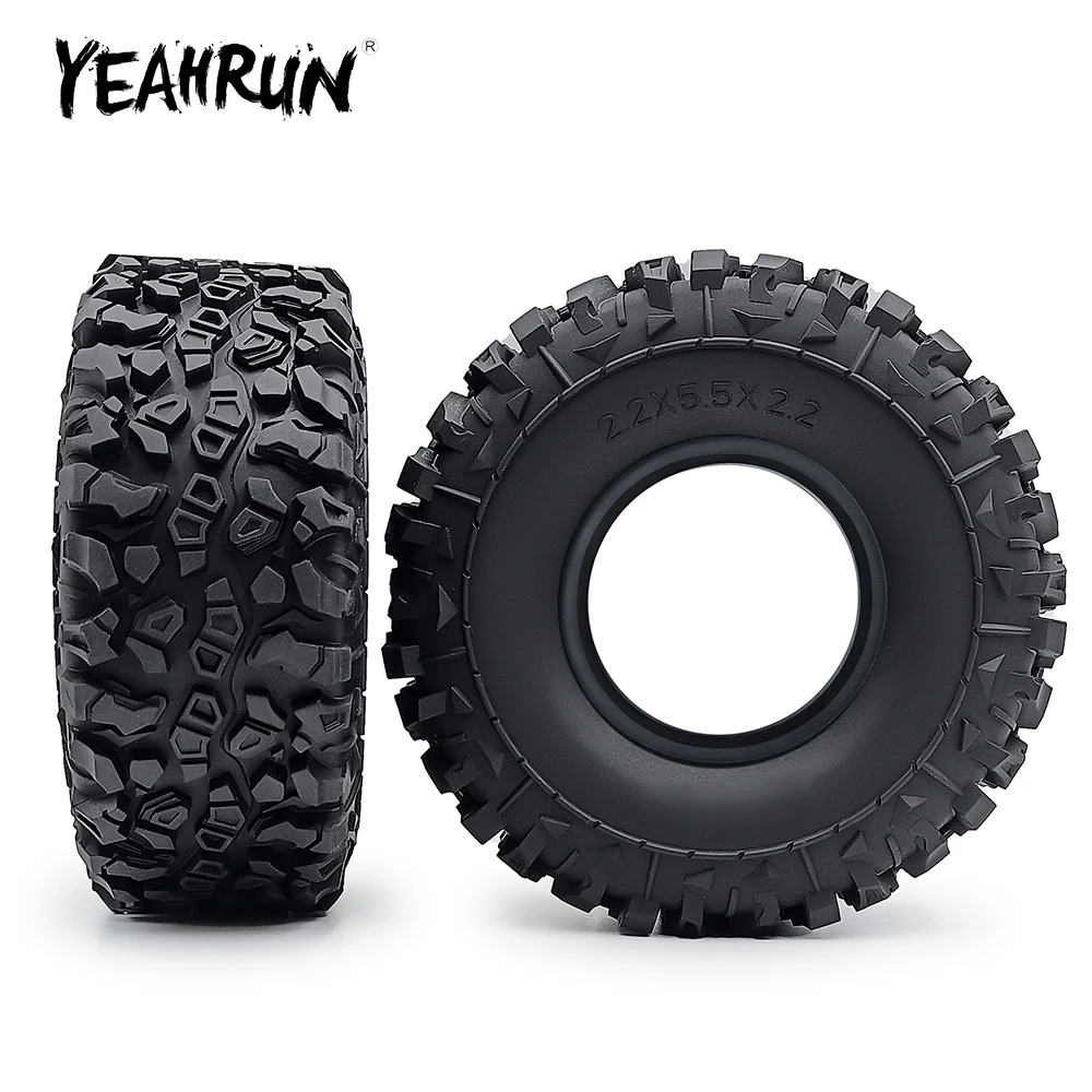 

Резиновые Колесные шины YEAHRUN 1/4 шт., 140 мм, 2,2 дюйма, Beadlock для Axial SCX10 90046 Wraith TRX-4 1/10, детали для РУ гусеничного автомобиля