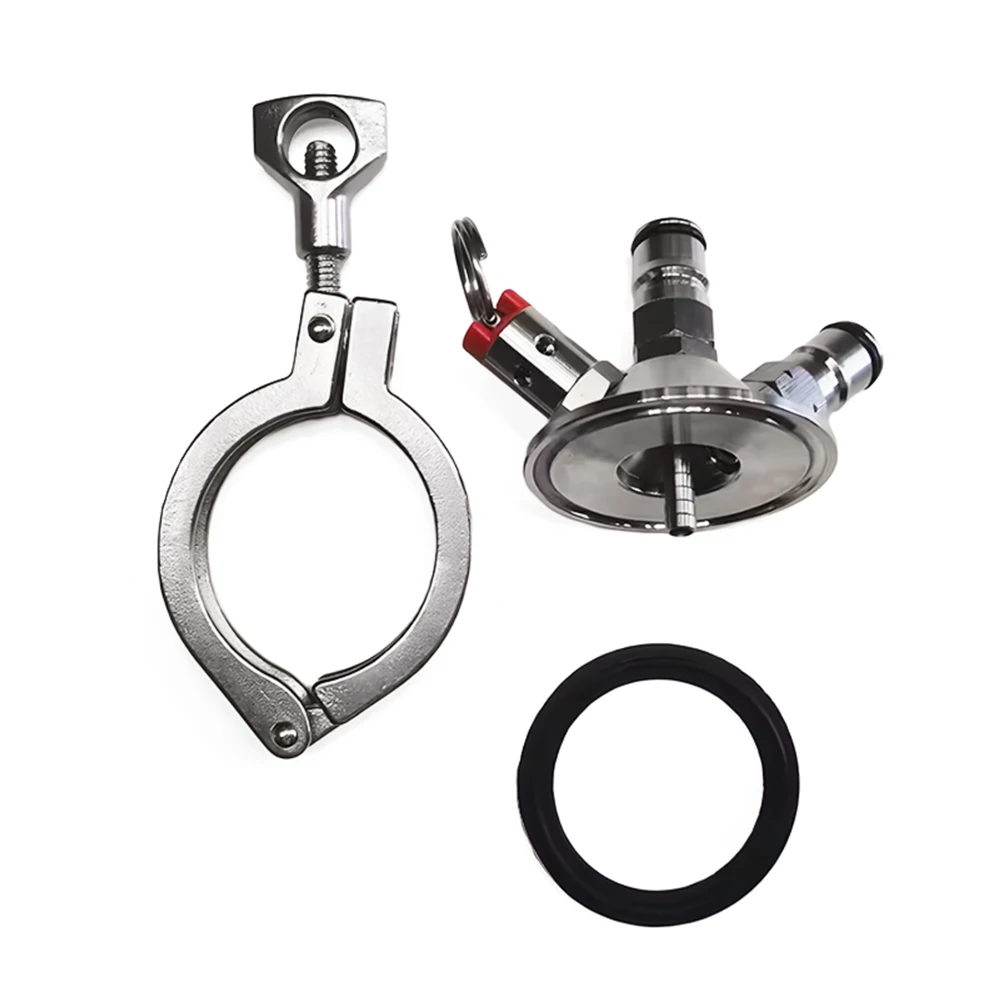KegLand Ball Lock Tapping Head to 2 Inch Tri-Clover (Commercial Keg Adaptor)