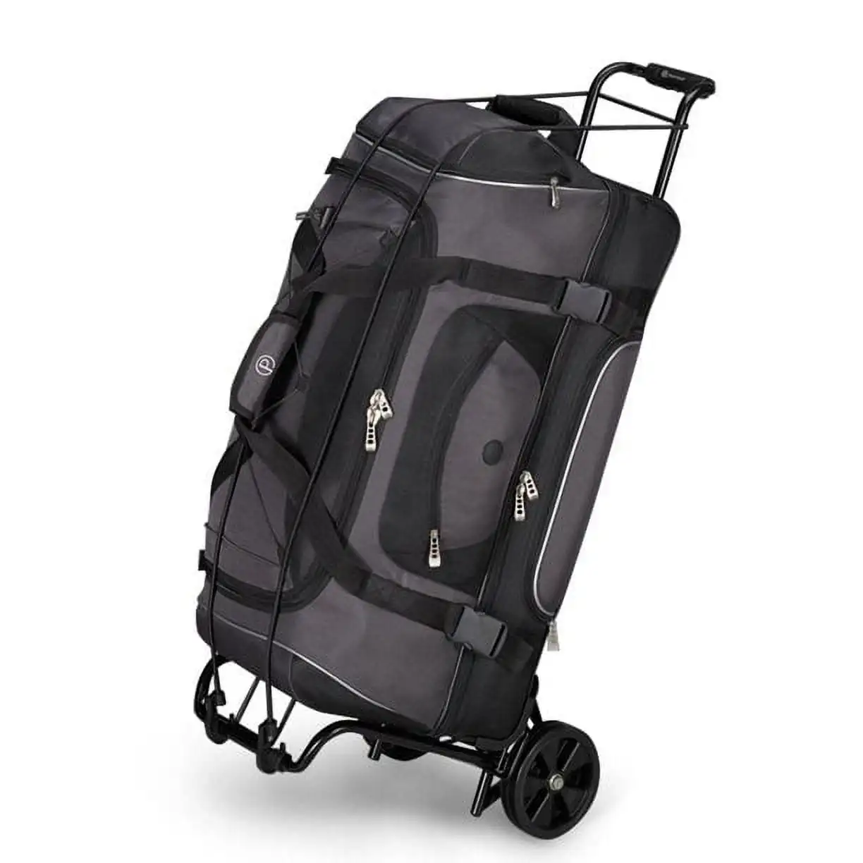 Protege-carrito de equipaje plegable, negro, plataforma de 39 "x 13" (15 "), vacío de 3 libras, capacidad de 75 libras