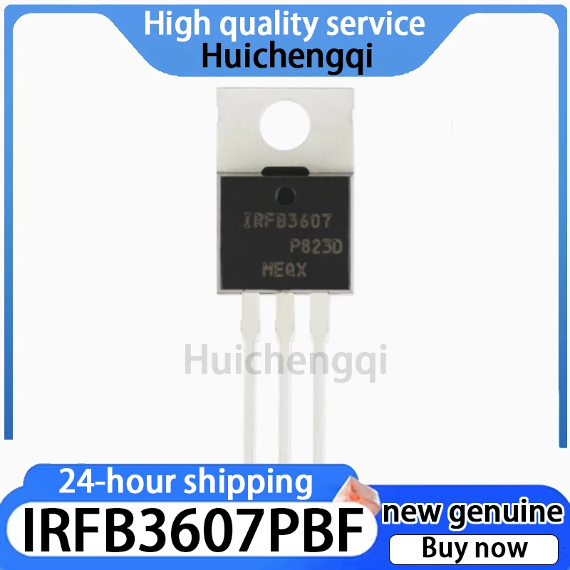 5PCS Original Genuine IRFB3607PBF Package TO-220AB N-channel 75V 80A Field-effect Transistor