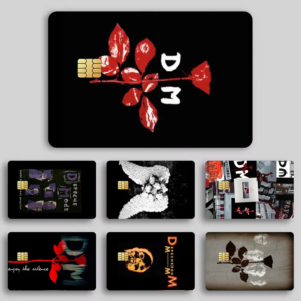 D-Depeche Mode  Stickers Cartoon Decorative Small Waterproof Chip 4PCS Card Sticker New Anti-Scratch