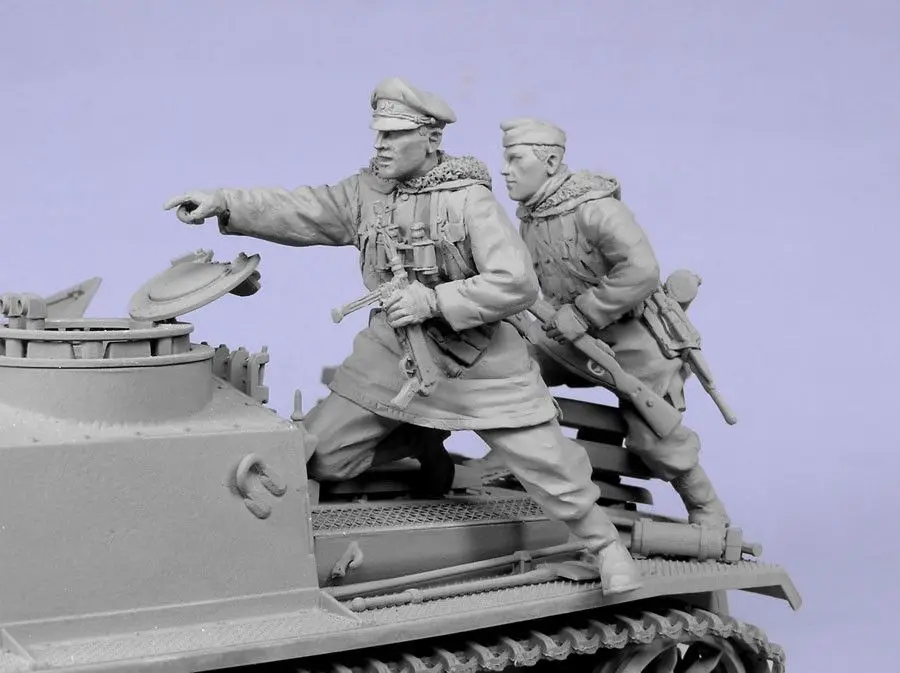 

1:35 Scale Die-cast Resin Soldiers 2 Character Scenes Need To Be Assembled And Colored By Themselves