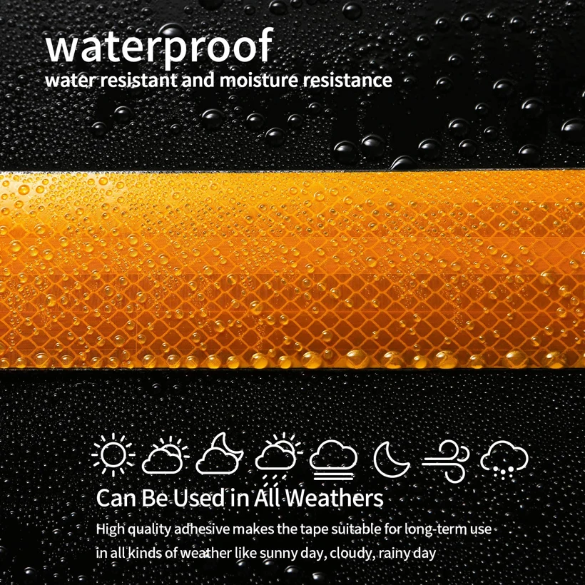 Reflective Tape Decoration Strips Safety Mark Warning Stickers For Truck