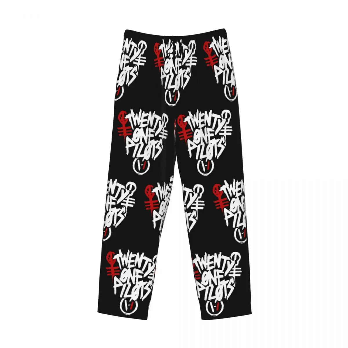 Pantalones de pijama personalizados con logotipo de T-Twentys One P-Pilots Rock, pantalones de pijama elásticos para dormir para hombre con bolsillos