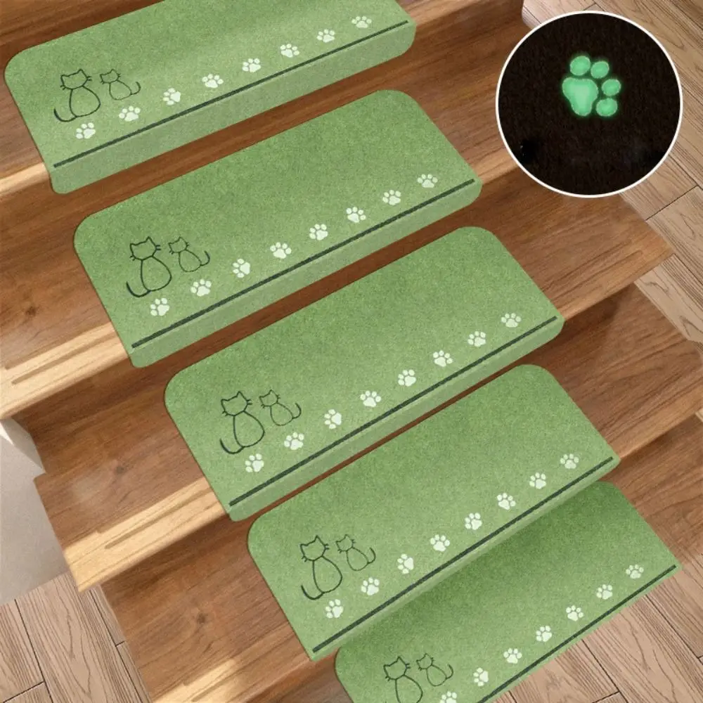 New Luminous Stair Mats Water Absorbent Self Adhesive Stair Carpet Pad Washable Non-slip Soft Floor Mat