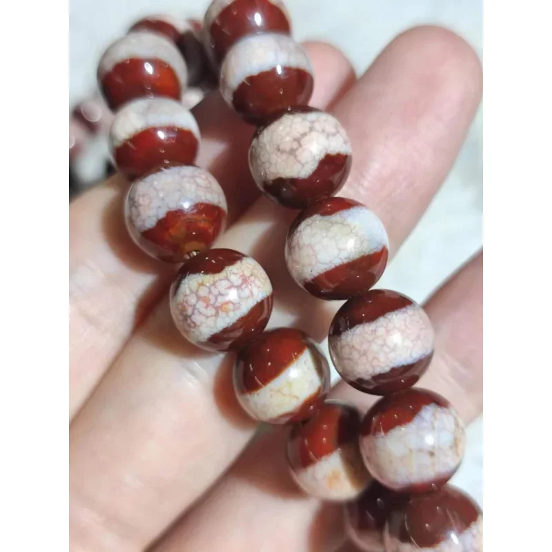 Scale Texture Red First-Line Pharmacist round 108 PCs Buddha Rosary AgateBeads 10mm Necklace