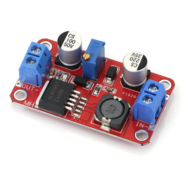 5A DC-DC Step Up Power Module Boost Volt Converter 3.3V-35V To 5V 6V 9V 12V 24V XL6019 adjustable output