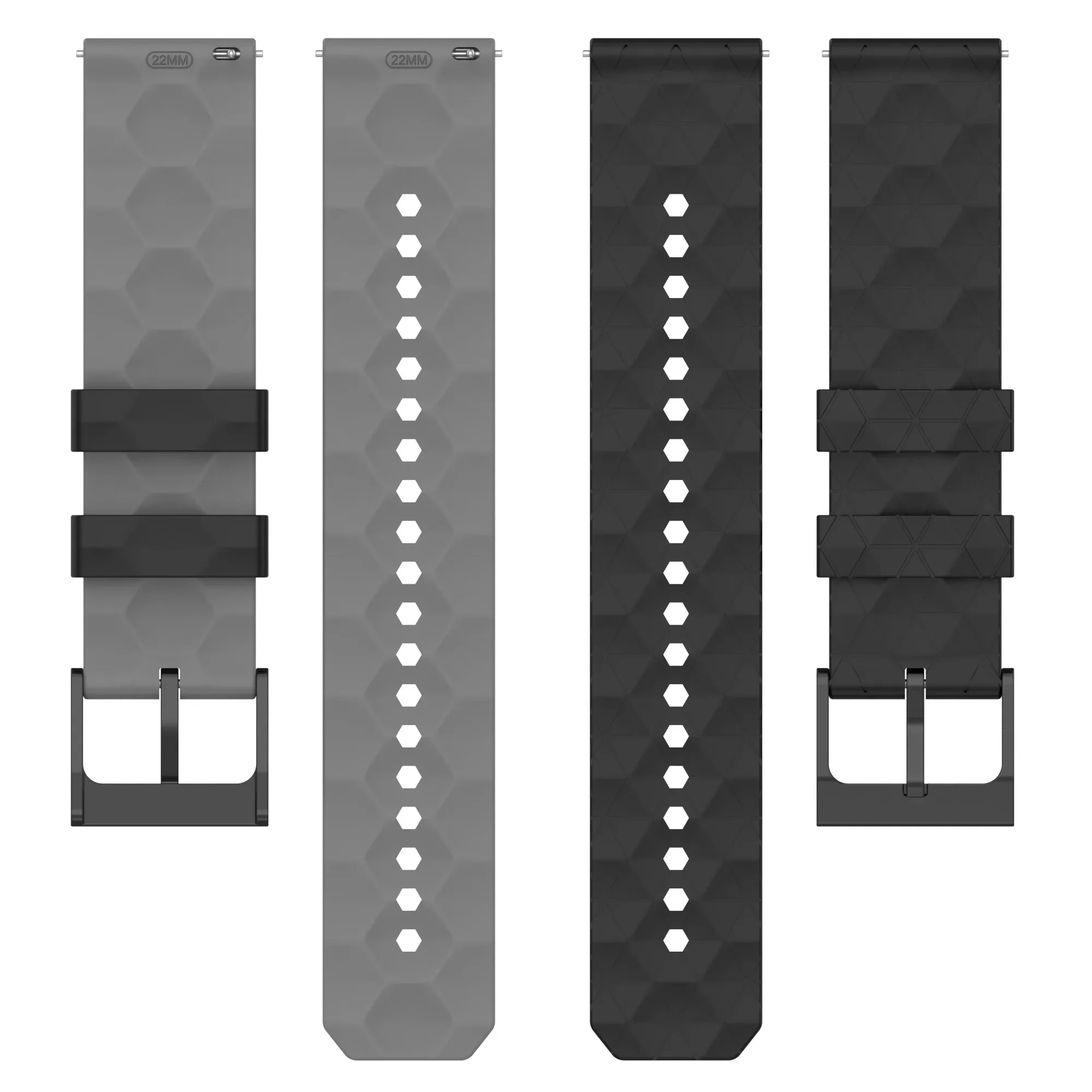 20mm/22mm Uhren armband für amazfit gtr gts/2/3/4 huawei gt2 gt3 gt4 46mm suunto 9 peak pro vertikales Silikon armband Uhren armband