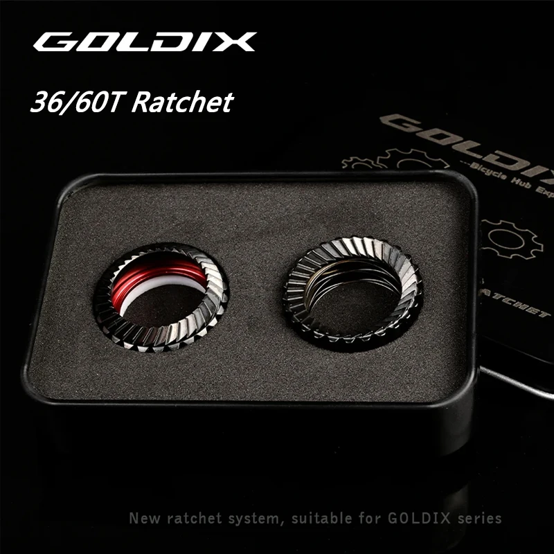 Image of GOLDIX Spiral-Fahrradnabe 36T/60T – Neue Ratschenmechanik für Rennrad/Mountainbike (370 350 310 180 160) – Fahrradnaben-Teile