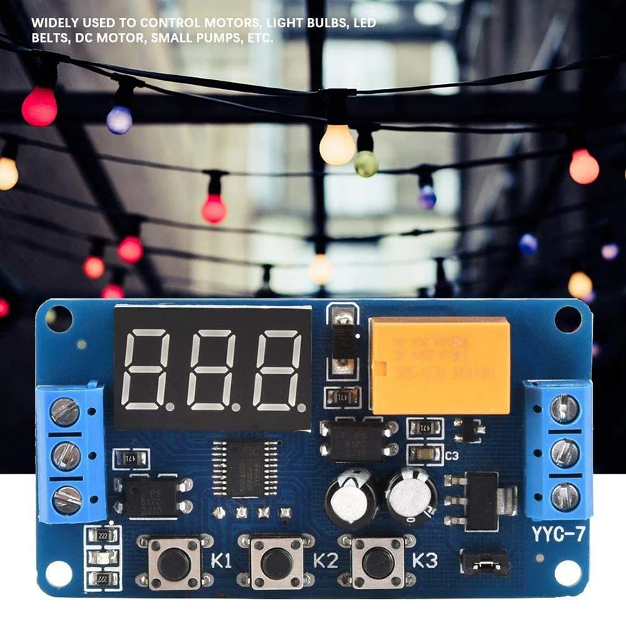 A76I-Time Delay Module LED Display Timer Relay 3V 3.7V 4.5V 5V 6V Signal Cycle Timing Switch Multi-Functional Adjustable