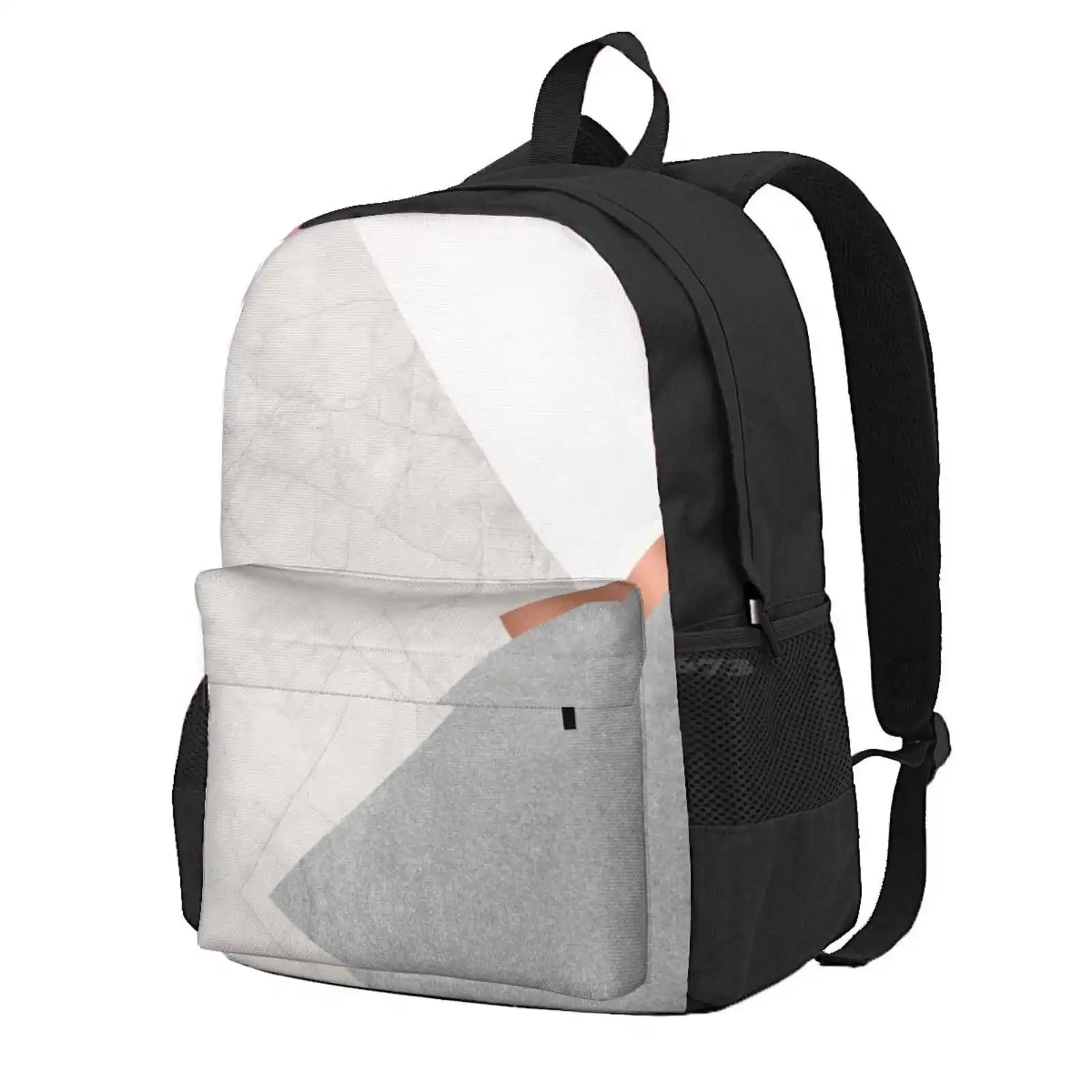 Minimalist Geo Hot Sale Schoolbag Backpack Fashion Bags Minimalist Blush Scandinavian Geometric Feminine Stunning Latest Simple