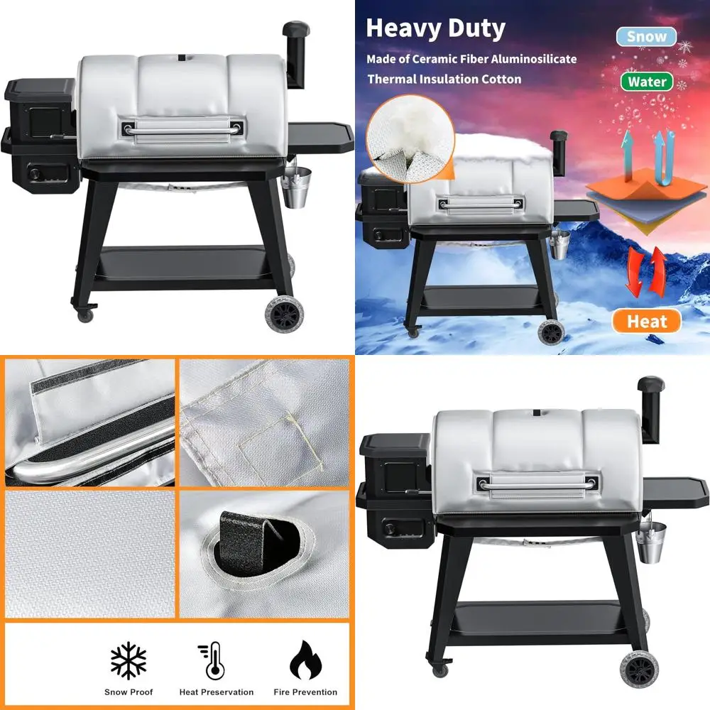 

Thermal Insulation Cover for Pit Boss Pro V3 1150, Compatible with Pro Series 1600, PB1150PS2, PB1150PS3, PB1150G, PB1100SP Pell