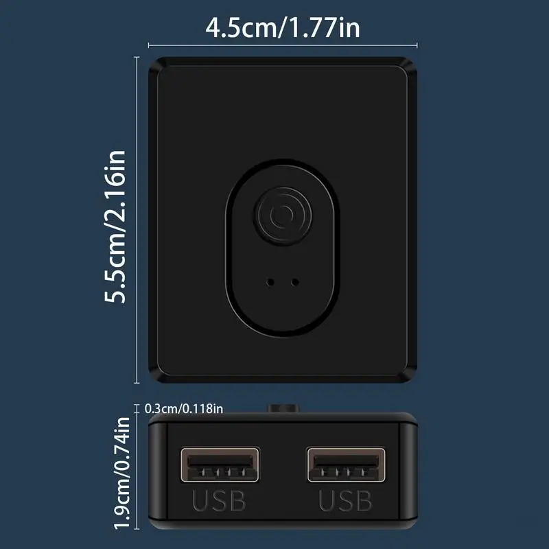 USB 2.0 Switch KVM Switcher Adapte 1x2/2x1 USB Hub Bi-Directional Shared Controller Splitter For PC Keyboard Mouse Printer