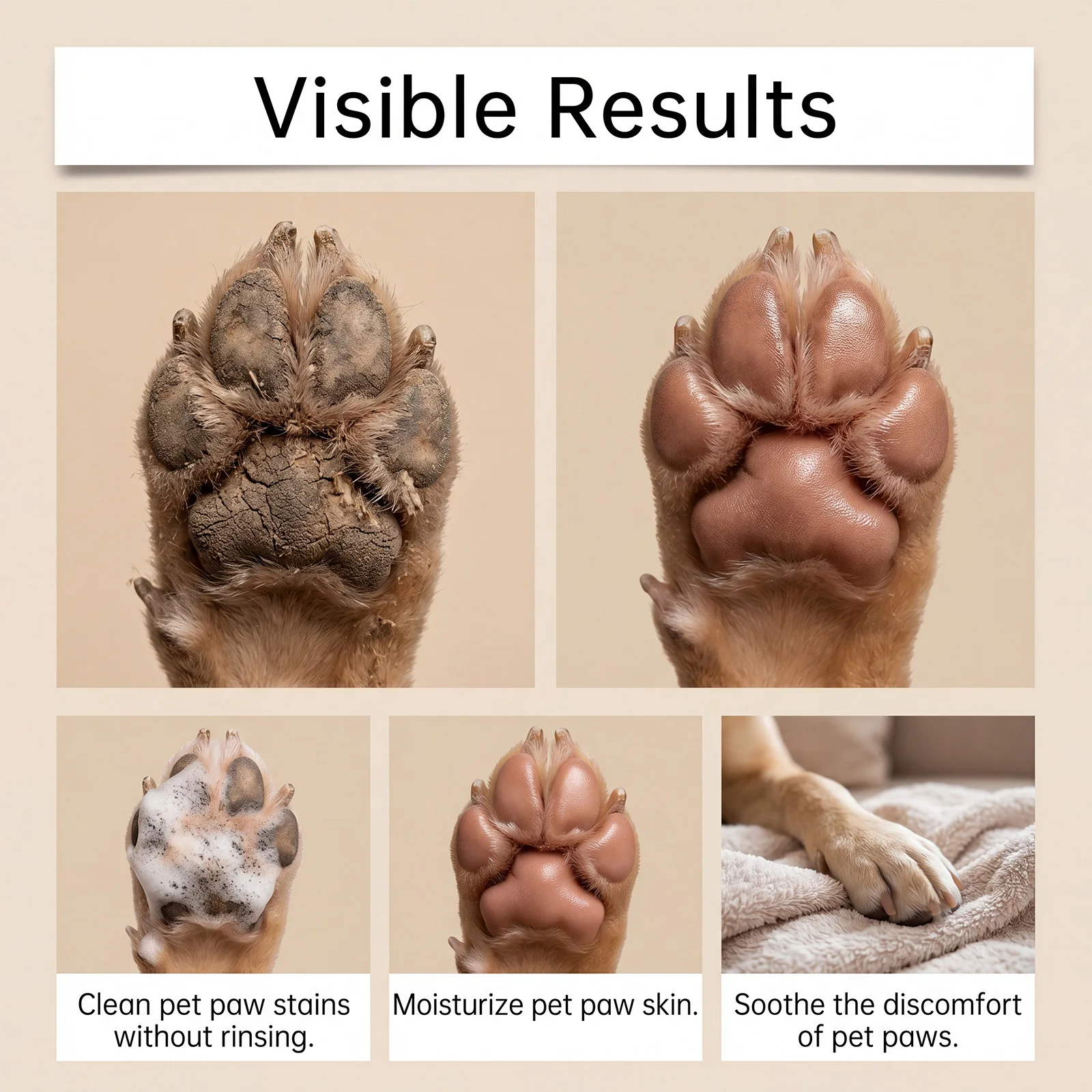 No Rinse Pet Paw Clean Foam Wi - đánh giá và giá Dog Paw Cleaner