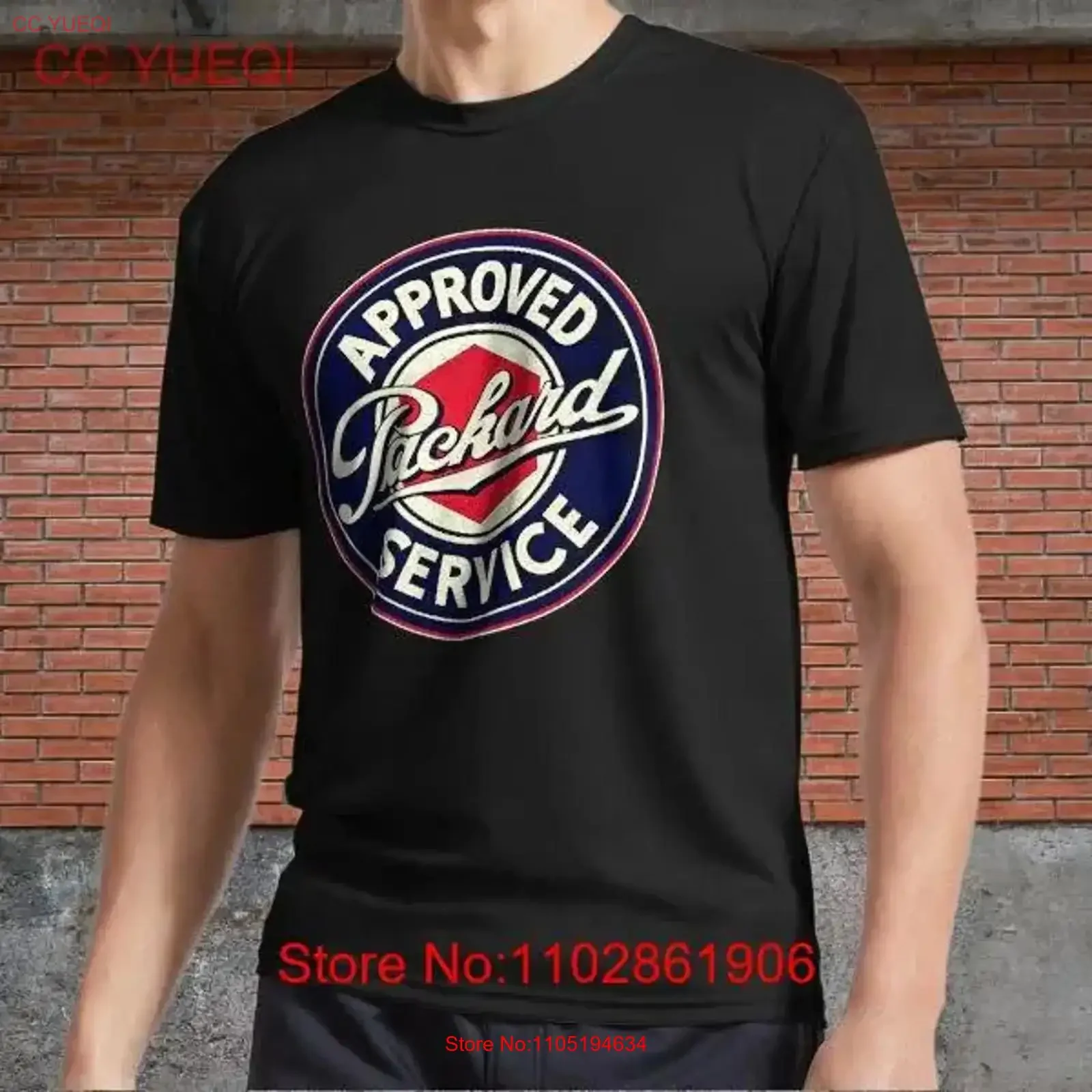 Packard Service Vintage Emblem Sign Logo Men's T Shirt Funny Size S to 5XL vintage Washed designer clothes homme streetwear