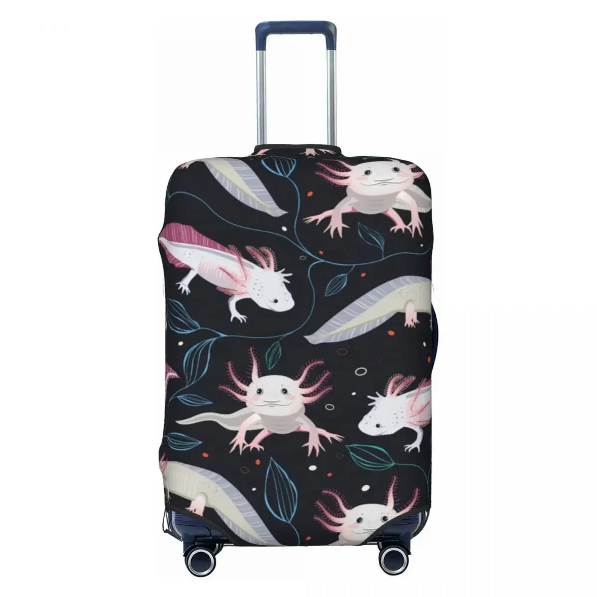 

Custom Cute Exotic Salamander Animal Axolotls Luggage Cover Fashion Suitcase Protector Covers Suit For 18-32 inch