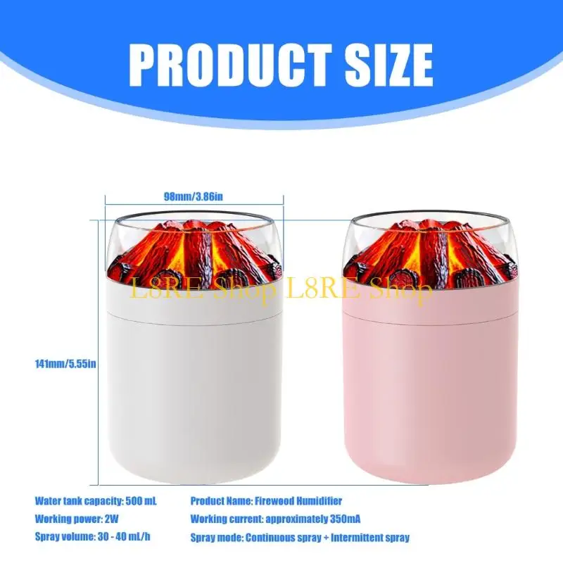 L8RE مرطب الحطب الأنيق مع الرطوبة عالية الرطوبة الجمالية الملمس التبعي