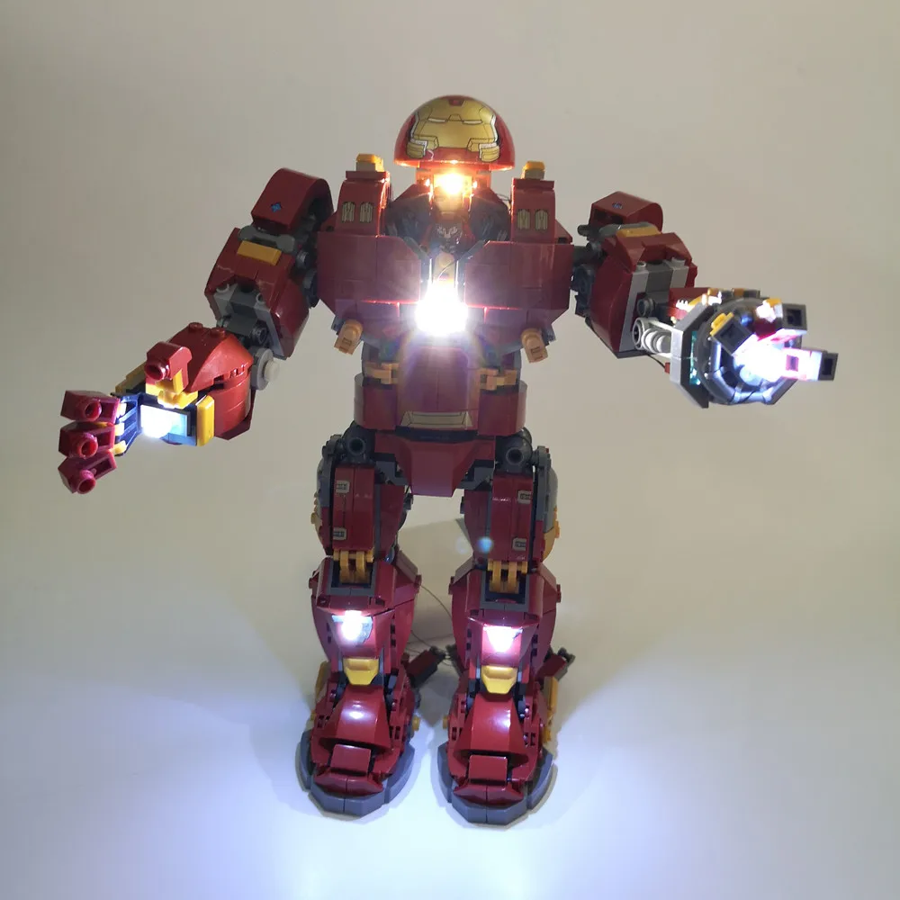 Kit Luz LED para Lego o Homem De Ferro Hulkbuster Set, compatível com 76105 e 07101