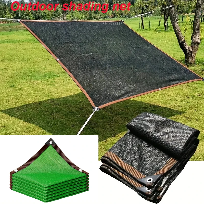 Thickened 12-pin82- 90% shading rate anti-UV HDPE black shading net outdoor pergola car garage rain shed shading net