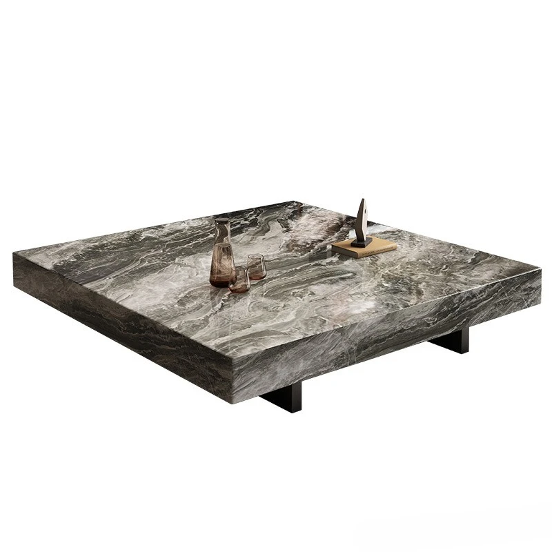 

I minimalist light luxury square coffee table, suspended home, living room, small apartment Internet celebrity simple tea table