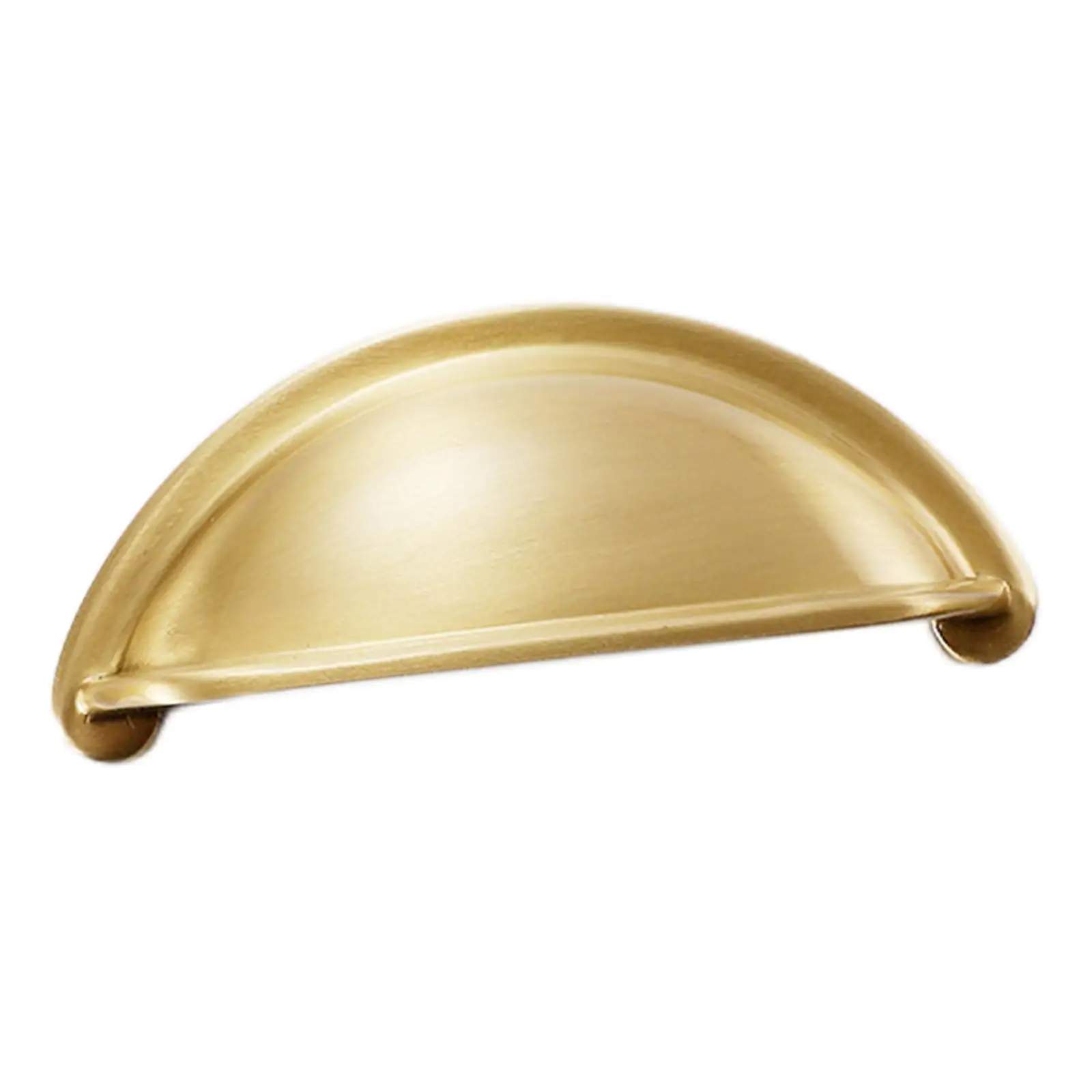 Retro Metal Door Handle, Simple Installation Easy Cleaning Copper Shell Cup Handles Kitchen Drawer Cabinet Pull Handle