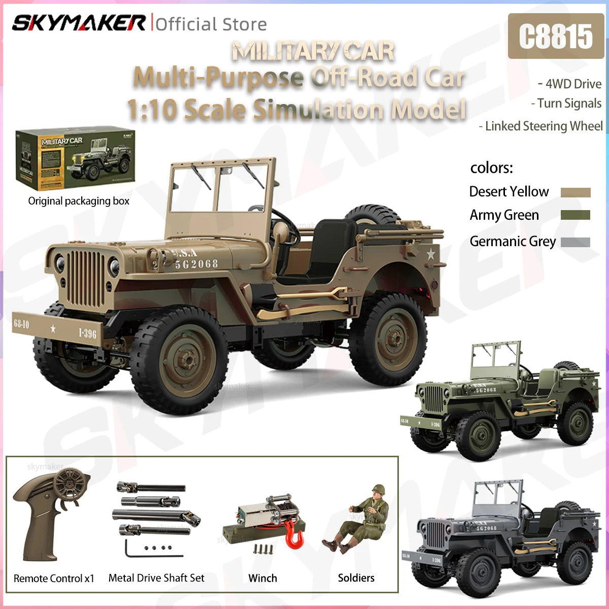 willys-jeep-jjrc-c8815-1-10-rc-car-1941-24g-4wd-rtr-crawler-climbing-military-rc-truck-offroad-vehicle-adult-kids-toy