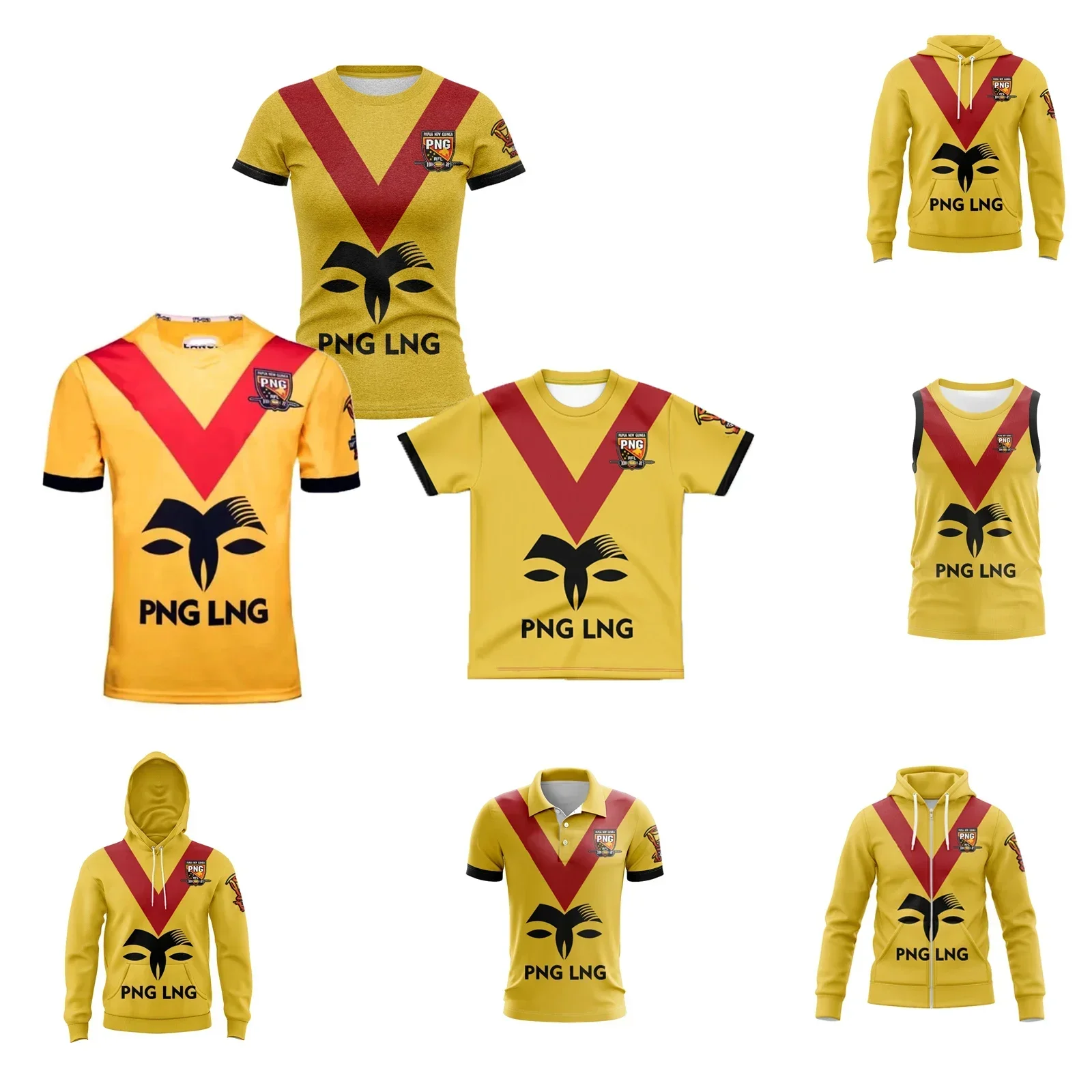 

Мужские толстовки для регби PNG Kumuls 2017, жилет для детей, женский трикотаж на заказ