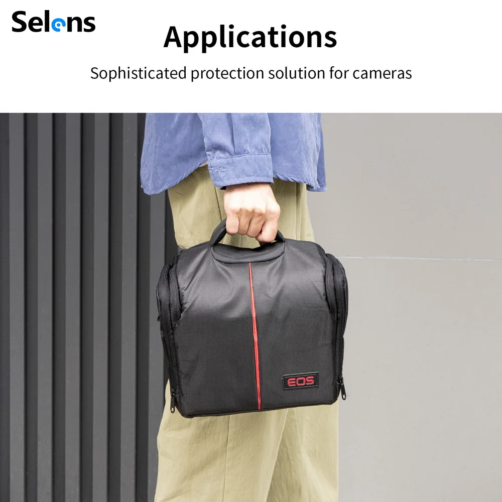 Selens Waterproof Camera Bag Outdoor Photography Large Size for Canon Nikon Camera and Lens Stiduo