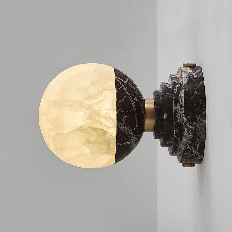 Candeeiro de mesa em mármore natural