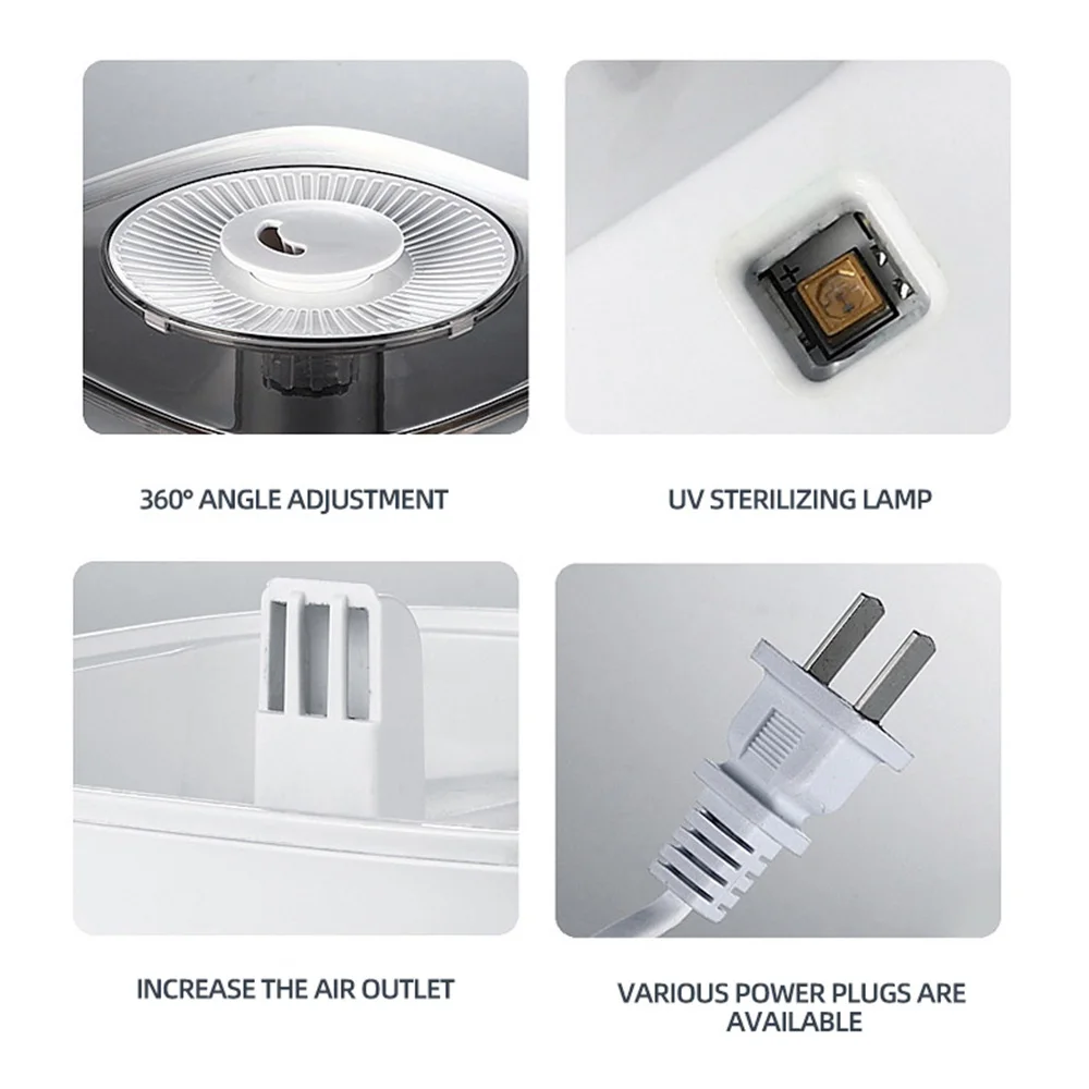 مرطب الرطوبة المنزلية الدافئة ، المرطب الهواء سطح المكتب الذكي ، واستخدام للمنزل والمكتب ، 5L