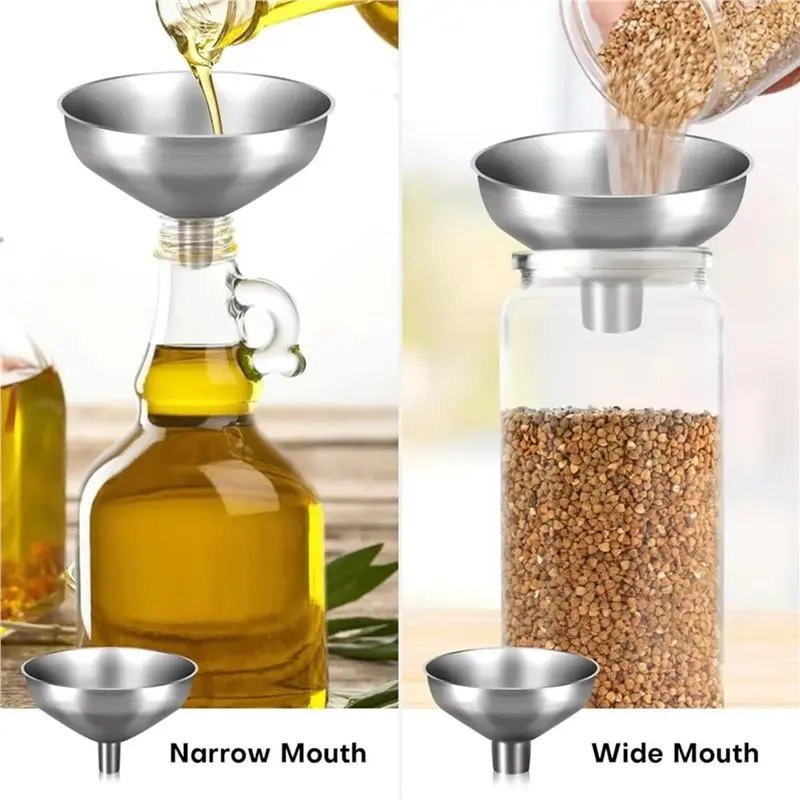 PZHI-2X Wine Aerator Shower Funnel With Mesh Sediment Strainer Stainless Steel Aerating Decanter Funnel,For Wine Lover Gift