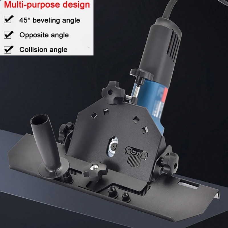 

Угловой шлифовальный станок из алюминиевого сплава 125, кронштейн для снятия фаски, многофункциональный снятие фаски под углом 45 °, полезный инструмент