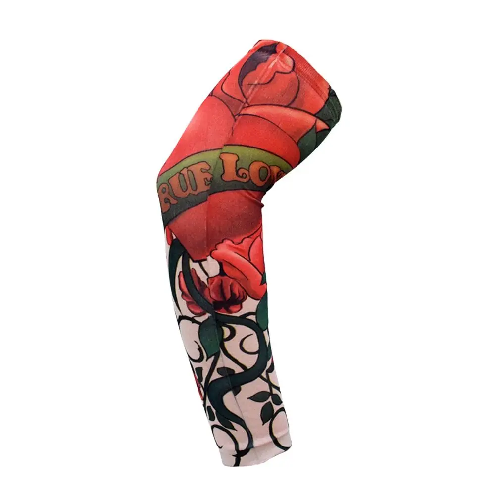 1Pcs Neue Sonnenschutz Blume Arm Ärmel Sommer Kühlung UV Schutz Arm Abdeckung Sportswear Wärmer Tattoo Arm Ärmeln