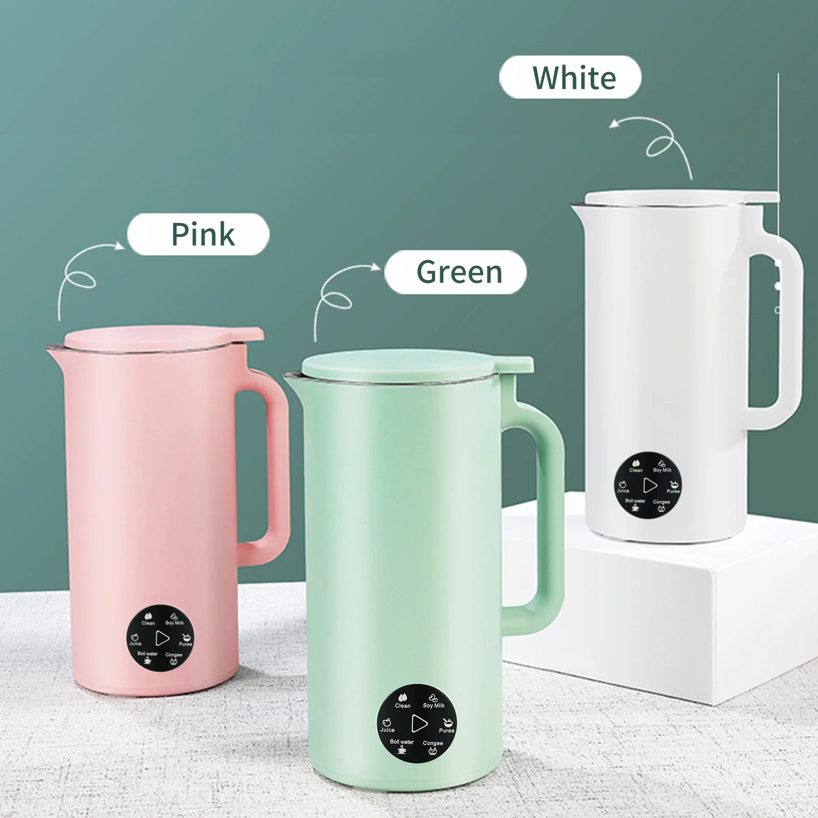 Многофункциональная машина для приготовления соевого молока, 350 мл, соковыжималка, машина для соевого молока с нержавеющей сталью и лезвием, мультиварка-миксер