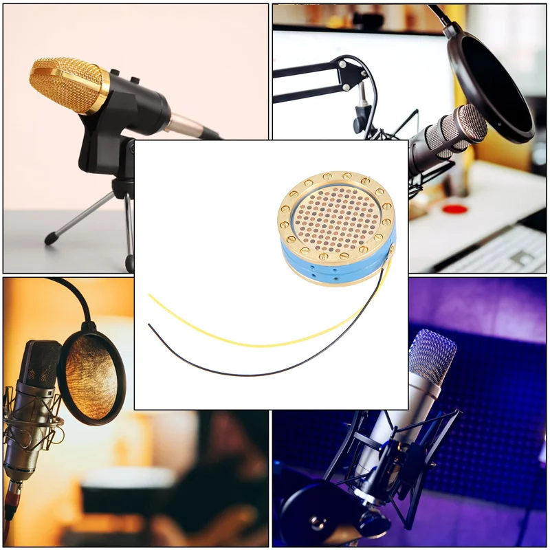 Excellent-34Mm Large Diaphragm Microphone Cartridge Core Recording Condenser Mic Capsule For Studio Recording Condenser Mic