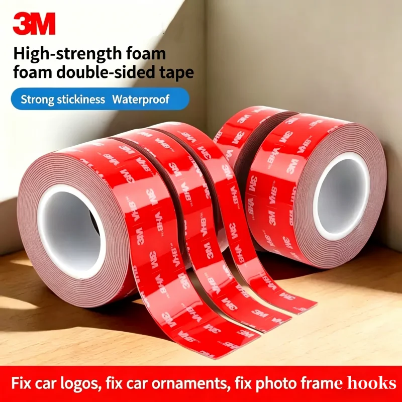 3M Starkes Doppelseitiges Klebeband 5608 VHB Hochviskoses Spurloses Klebeband Wasserdicht Wandbefestigung Heim Auto Ornamente Klebeband