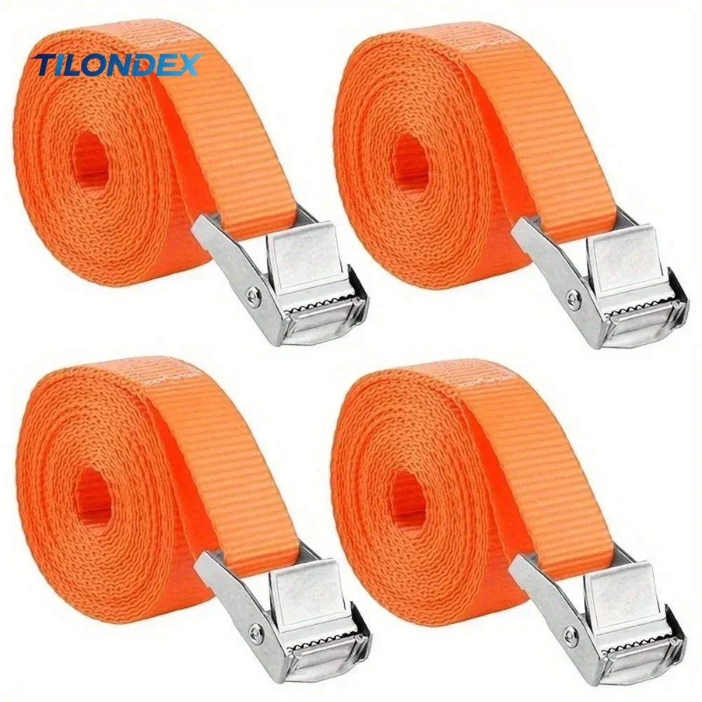 TILONDEX Lashing Strap Buckle Nylon Quick Release Cargo Tie Down Luggage Bag Packing Straps Tied With Zinc Alloy Buckle Hooks