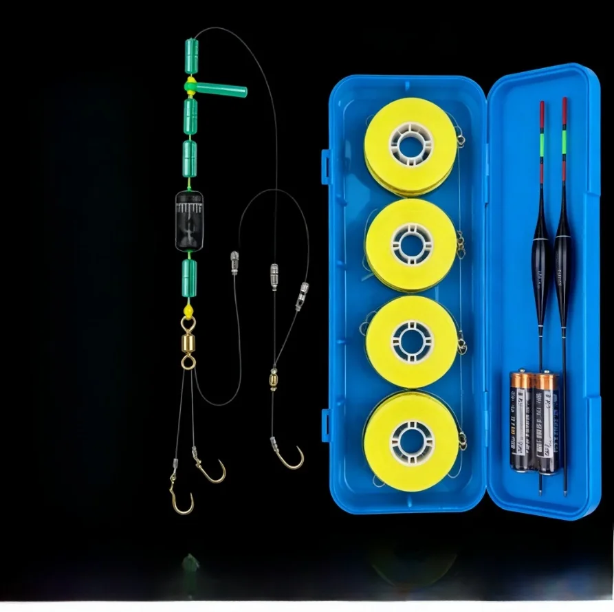 novo-conjunto-de-linhas-com-duplo-gancho-para-pesca-de-carpas-sistema-flip-flop-sem-necessidade-de-ajuste-linha-principal